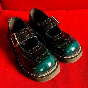 T.U.K. Teal Gradient Brogue Mary Jane